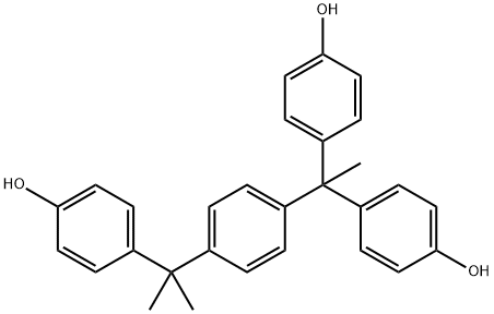 α,α,α'-三(4-羟苯基)-1-乙基-4-异丙苯 结构式