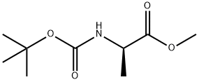 N-Boc-D-丙氨酸甲酯 结构式