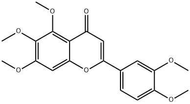 甜橙黄酮 结构式