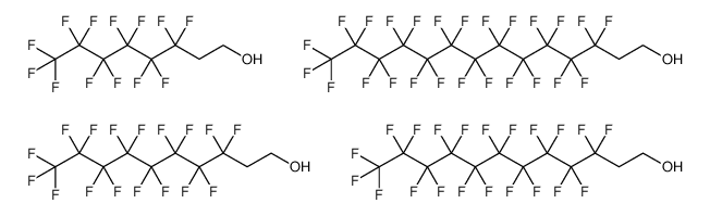 C8-14-全氟烷基乙醇 结构式