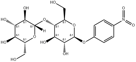 4-硝基苯基-β-D-纤维二糖苷 结构式