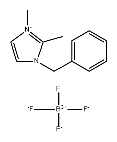 1-苄基-2,3-二甲基咪唑四氟硼酸盐 结构式