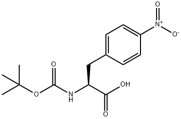 N-Boc-4-硝基-L-苯丙氨酸 结构式