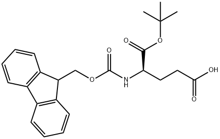 N-Fmoc-D-谷氨酸-1-叔丁酯 结构式