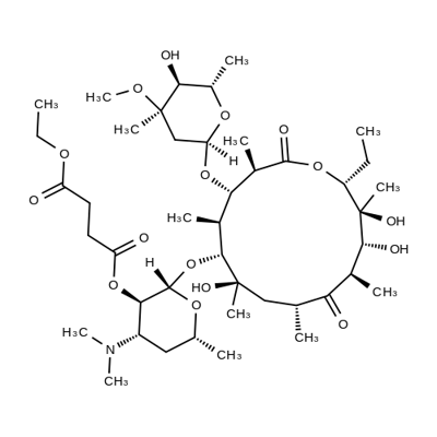 琥乙红霉素 结构式
