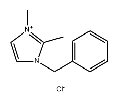 1,2-二甲基-3-苄基咪唑氯化物 结构式