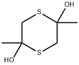 2,5-二甲基-2,5-二羟基-1,4-二噻烷 结构式