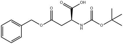 N-Boc-L-天冬氨酸-4-苄酯 结构式