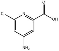 4-氨基-6-氯甲酸吡啶 结构式