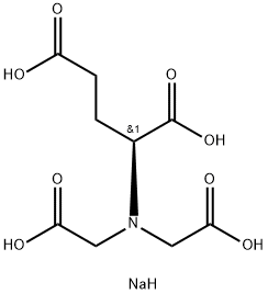 51981-21-6 N,N-双(羧甲基)-L-谷氨酸四钠 结构式