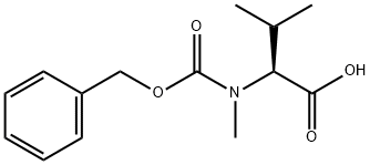 Z-N-甲基-L-缬氨酸 结构式