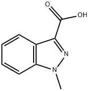 1-甲基吲唑-3-羧酸 结构式