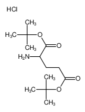 L-谷氨酸二叔丁酯盐酸盐 结构式