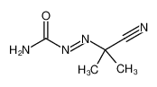 1-((氰基-1-甲基乙基)偶氮)甲酰胺 结构式