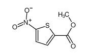 5-硝基-噻吩-2-甲酸甲酯 结构式