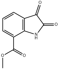 7-靛红甲酸甲酯 结构式