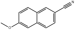 6-甲氧基-2-萘甲腈 结构式