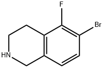 6-溴-5-氟-1,2,3,4-四氢异喹啉 结构式