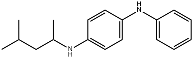 N-(1,3-二甲基丁基)-N'-苯基-1,4-苯二胺 结构式