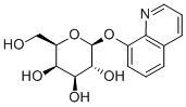8-羟基喹啉-β-D-半乳糖苷 结构式