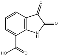 2,3-二氧吲哚啉-7-羧酸 结构式