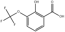 2-羟基-3-三氟甲氧基苯甲酸 结构式