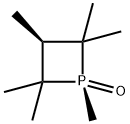 顺-1,2,2,3,4,4-六甲基膦烷1-氧化物 结构式