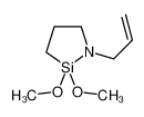 1-烯丙基-2,2-二甲氧基-1,2-氮杂硅环戊烷 结构式