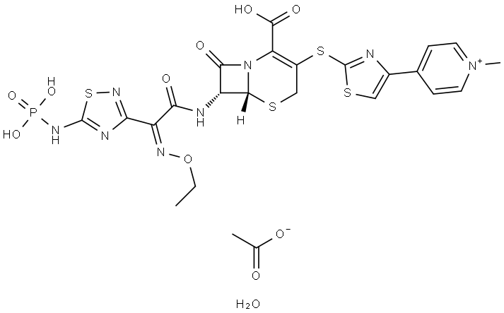 头孢罗膦 结构式