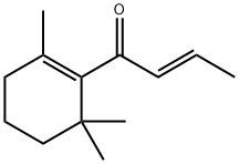 (E)-1-(2,6,6-三甲基-1-环己烯-1-基)-2-丁烯-1-酮 结构式