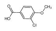 3-氯-4-甲氧基苯甲酸 结构式