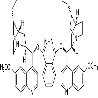 氢化奎宁1,4-(2,3-二氮杂萘)二醚 结构式