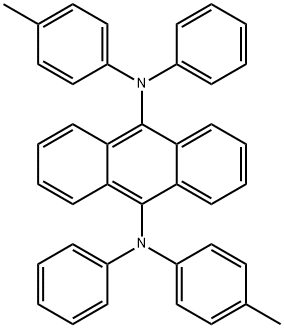 9,10-二[N-(对甲苯基)苯胺基]蒽 结构式