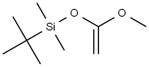 1-(叔丁基二甲基硅氧基)-1-甲氧基乙烯 结构式