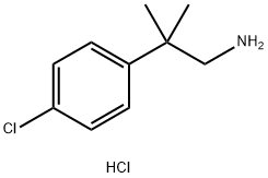 2-(4-氯苯基)-2-甲基丙胺盐酸盐 结构式