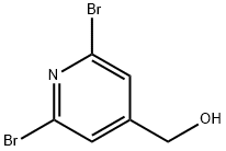 (2,6-二溴吡啶-4-基)甲醇 结构式