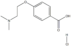 4-(2-(二甲基氨基)乙氧基)苯甲酸盐酸盐 结构式