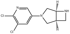 (1S,5S)-3-(5,6-二氯吡啶-3-基)-3,6-二氮杂双环[3.2.0]庚烷 结构式