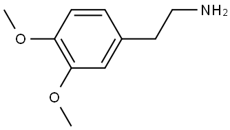 3,4-二甲氧基苯乙胺 结构式