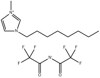 1-辛基-3-甲基咪唑双三氟甲磺酰亚胺盐 结构式