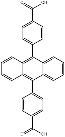 4,4-(蒽-9,10-二基)二苯甲酸 结构式