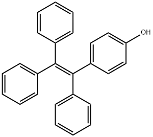 4-(1,2,2-三苯乙烯基)苯酚 结构式