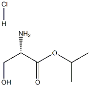 (S)-2-氨基-3-羟基丙酸异丙酯盐酸盐 结构式