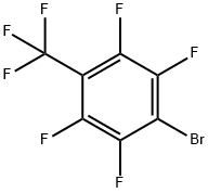 4-三氟甲基-2,3,5,6-四氟溴苯 结构式