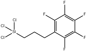 三氯[3-(五氟苯基)丙基]硅烷 结构式