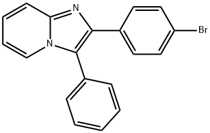2-(4-溴苯基)-3-苯基咪唑并[1,2-a]吡啶 结构式