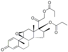倍他米松9,11-环氧化物17,21-二丙酸酯 结构式