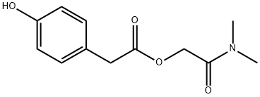 2-(4-羟苯基)乙酸-2-(二甲氨基)-2-氧乙酯 结构式