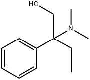 2-二甲基氨基-2-苯基丁-1-醇 结构式