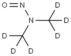 N-亚硝基二甲胺-D6 结构式